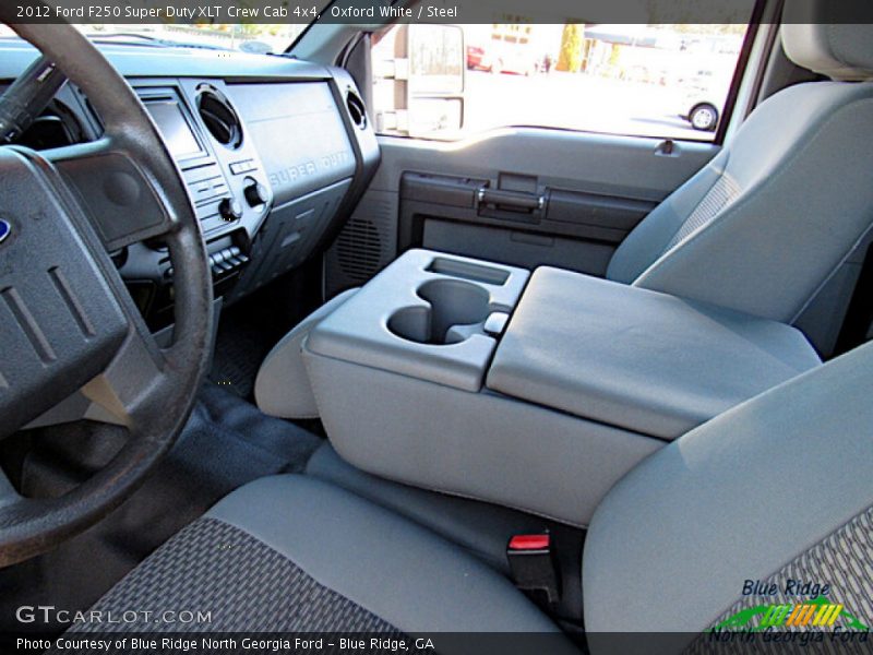 Oxford White / Steel 2012 Ford F250 Super Duty XLT Crew Cab 4x4