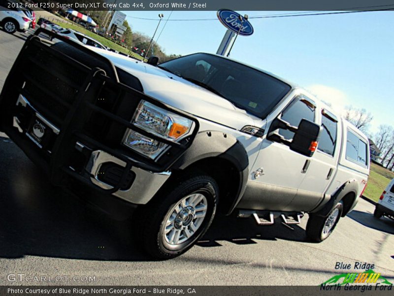 Oxford White / Steel 2012 Ford F250 Super Duty XLT Crew Cab 4x4