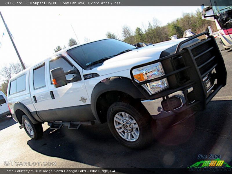 Oxford White / Steel 2012 Ford F250 Super Duty XLT Crew Cab 4x4