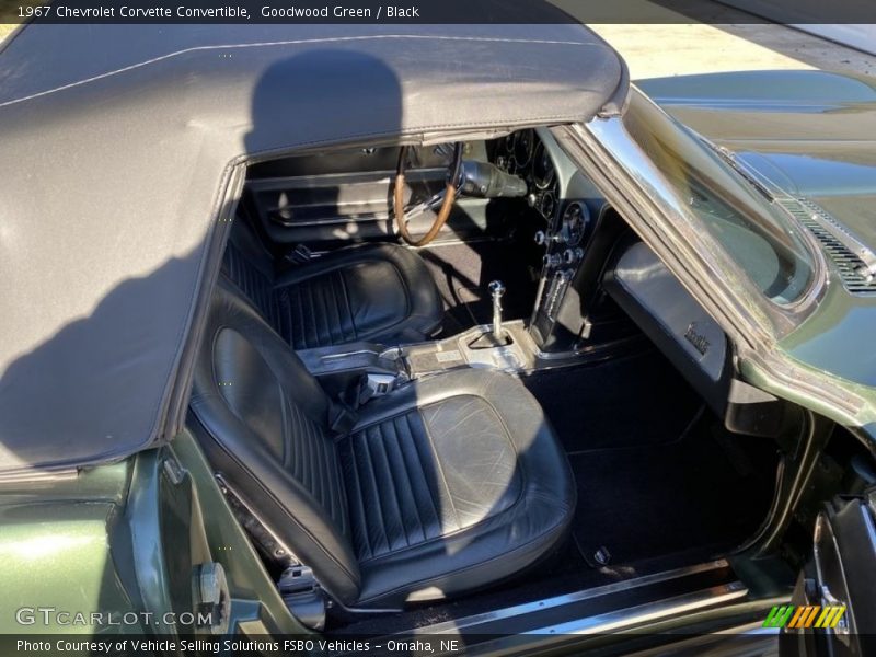 Goodwood Green / Black 1967 Chevrolet Corvette Convertible