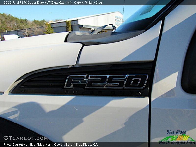 Oxford White / Steel 2012 Ford F250 Super Duty XLT Crew Cab 4x4