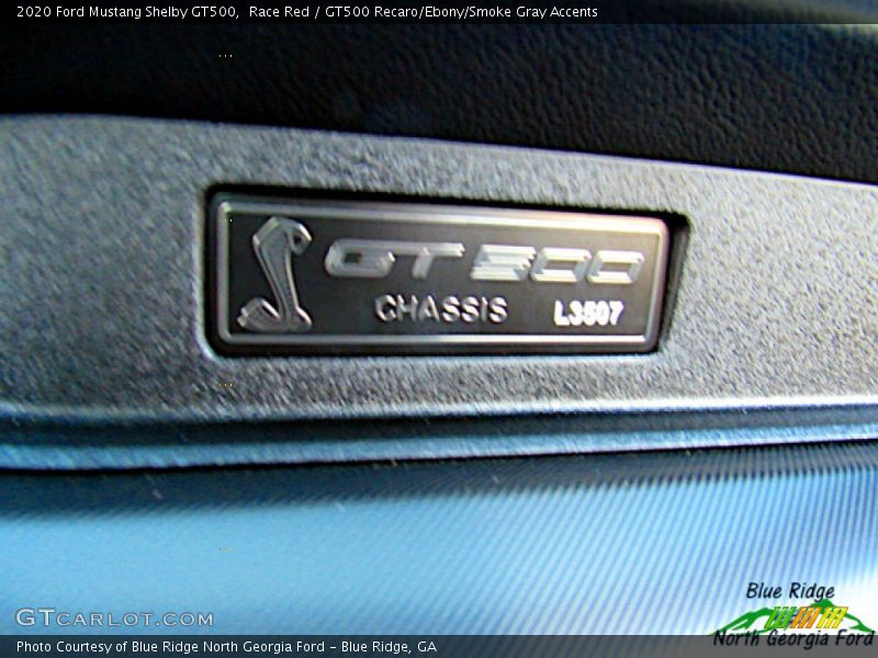 Race Red / GT500 Recaro/Ebony/Smoke Gray Accents 2020 Ford Mustang Shelby GT500