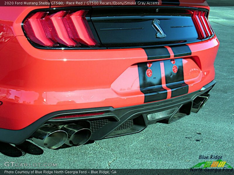 Exhaust of 2020 Mustang Shelby GT500