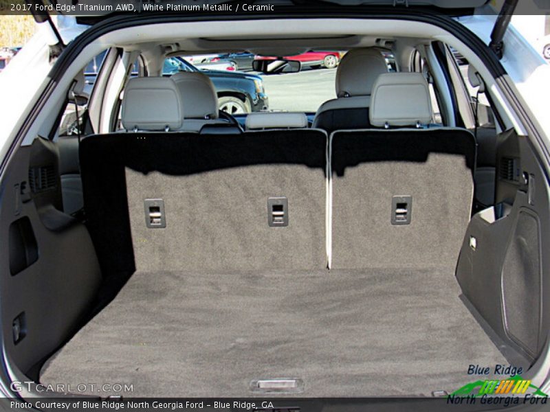 White Platinum Metallic / Ceramic 2017 Ford Edge Titanium AWD