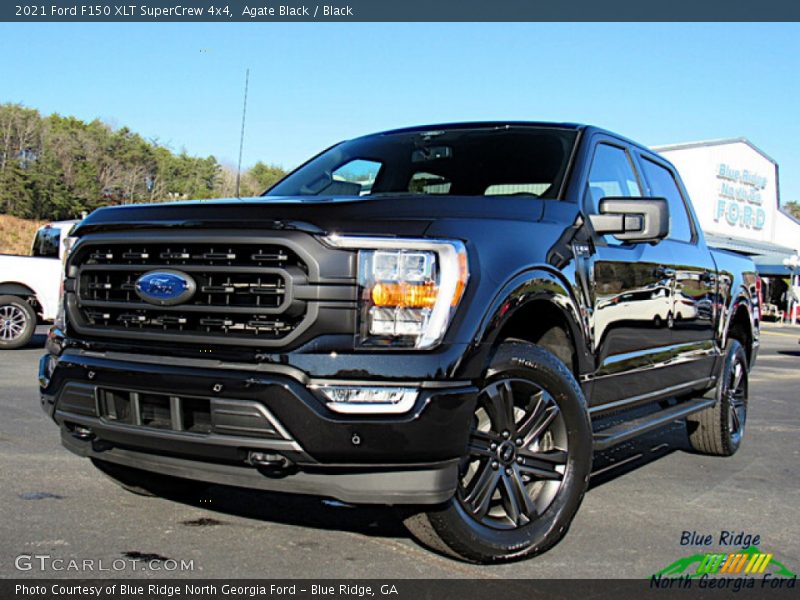 Agate Black / Black 2021 Ford F150 XLT SuperCrew 4x4