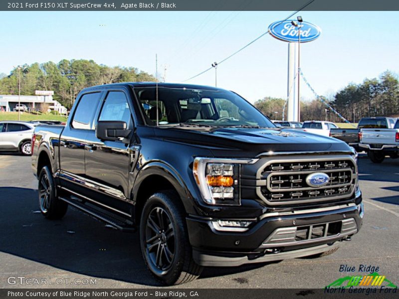 Agate Black / Black 2021 Ford F150 XLT SuperCrew 4x4