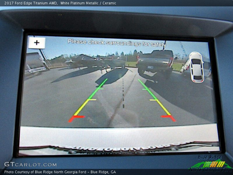 White Platinum Metallic / Ceramic 2017 Ford Edge Titanium AWD