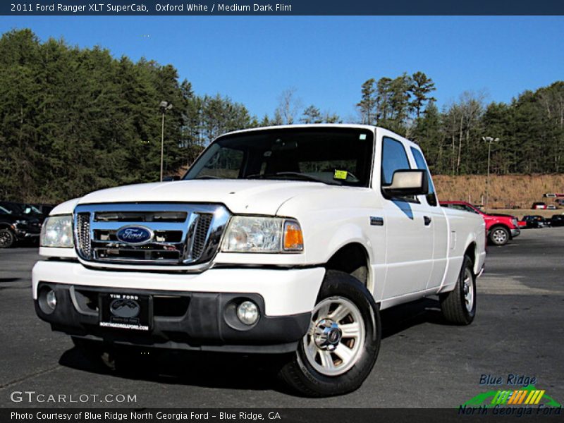 Oxford White / Medium Dark Flint 2011 Ford Ranger XLT SuperCab
