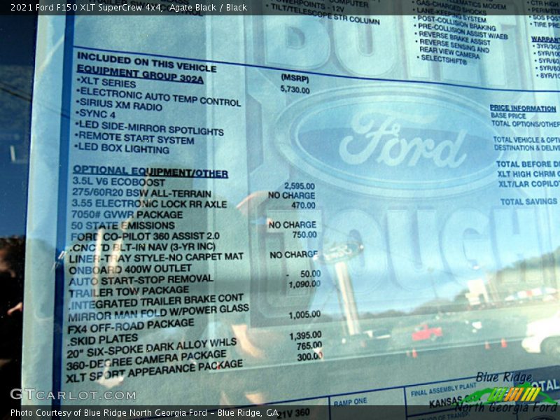 Agate Black / Black 2021 Ford F150 XLT SuperCrew 4x4