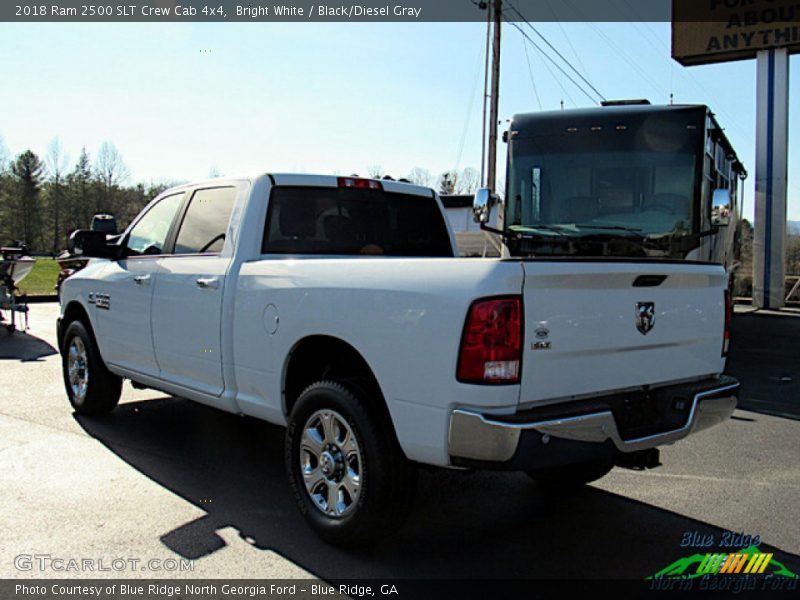 Bright White / Black/Diesel Gray 2018 Ram 2500 SLT Crew Cab 4x4