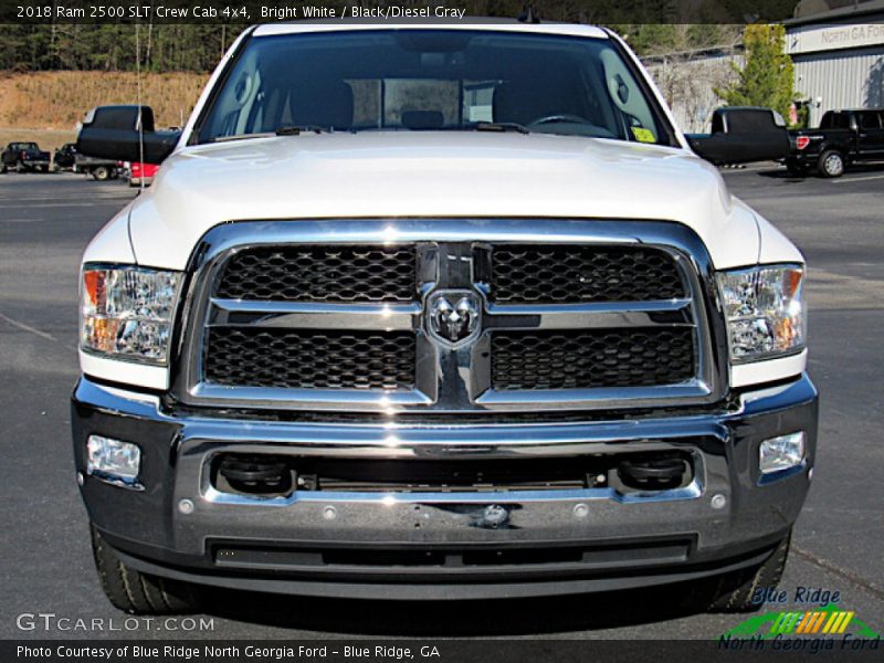 Bright White / Black/Diesel Gray 2018 Ram 2500 SLT Crew Cab 4x4