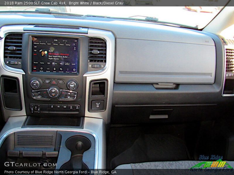 Bright White / Black/Diesel Gray 2018 Ram 2500 SLT Crew Cab 4x4