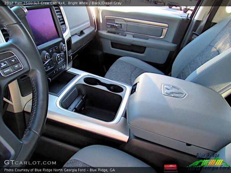 Bright White / Black/Diesel Gray 2018 Ram 2500 SLT Crew Cab 4x4