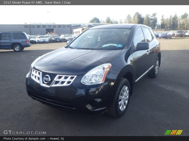 Super Black / Gray 2013 Nissan Rogue SV AWD