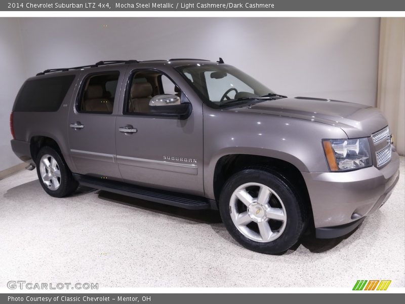 Mocha Steel Metallic / Light Cashmere/Dark Cashmere 2014 Chevrolet Suburban LTZ 4x4