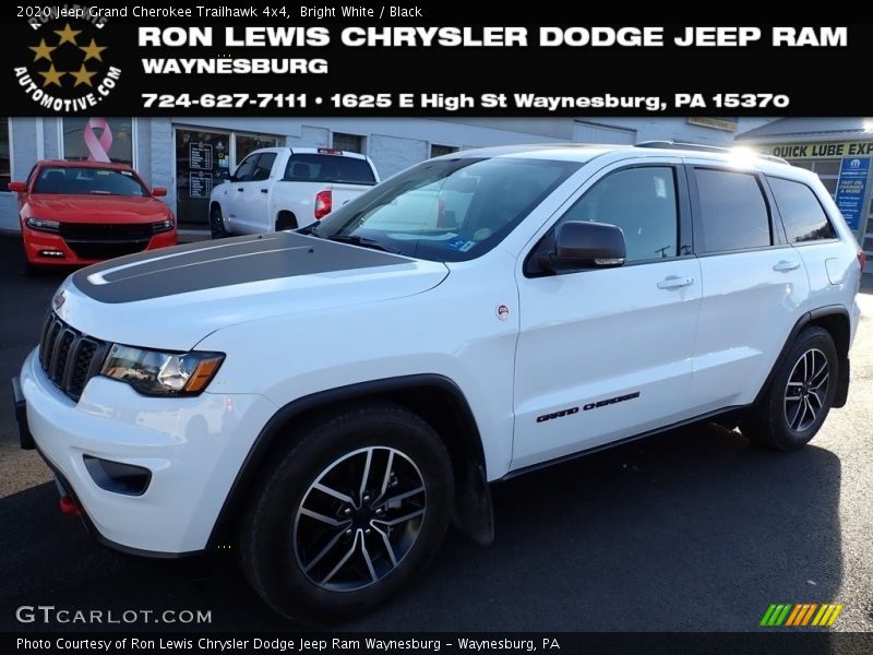 Bright White / Black 2020 Jeep Grand Cherokee Trailhawk 4x4