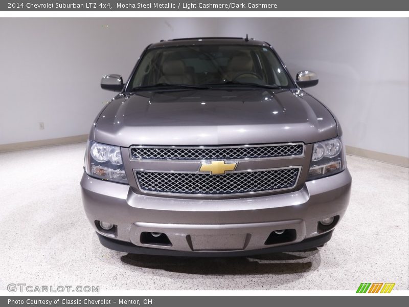 Mocha Steel Metallic / Light Cashmere/Dark Cashmere 2014 Chevrolet Suburban LTZ 4x4