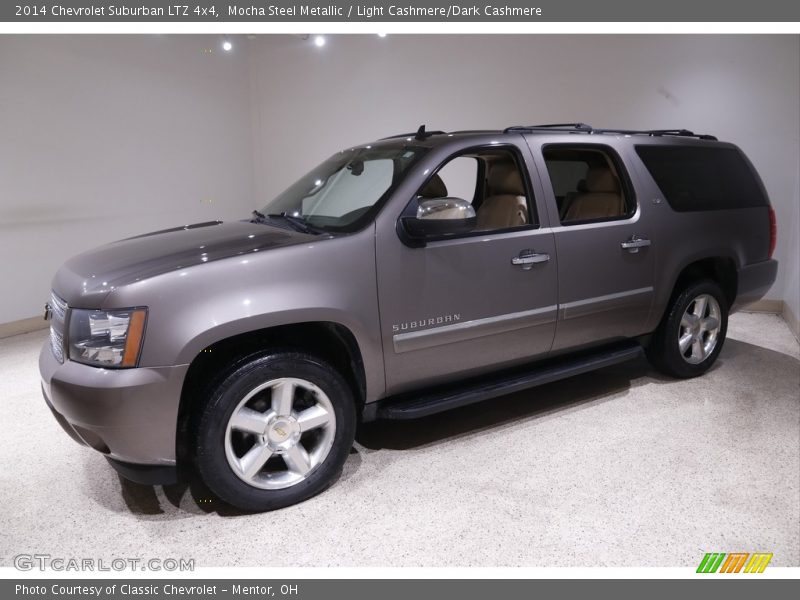 Mocha Steel Metallic / Light Cashmere/Dark Cashmere 2014 Chevrolet Suburban LTZ 4x4