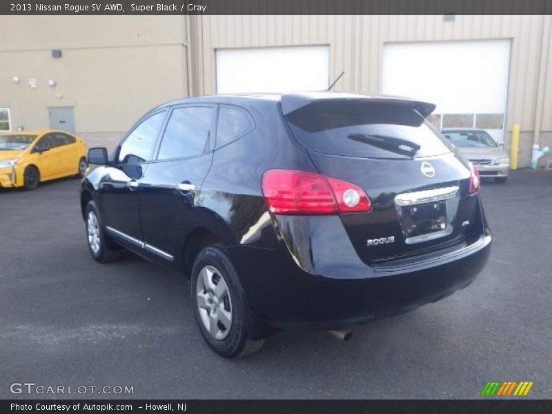 Super Black / Gray 2013 Nissan Rogue SV AWD
