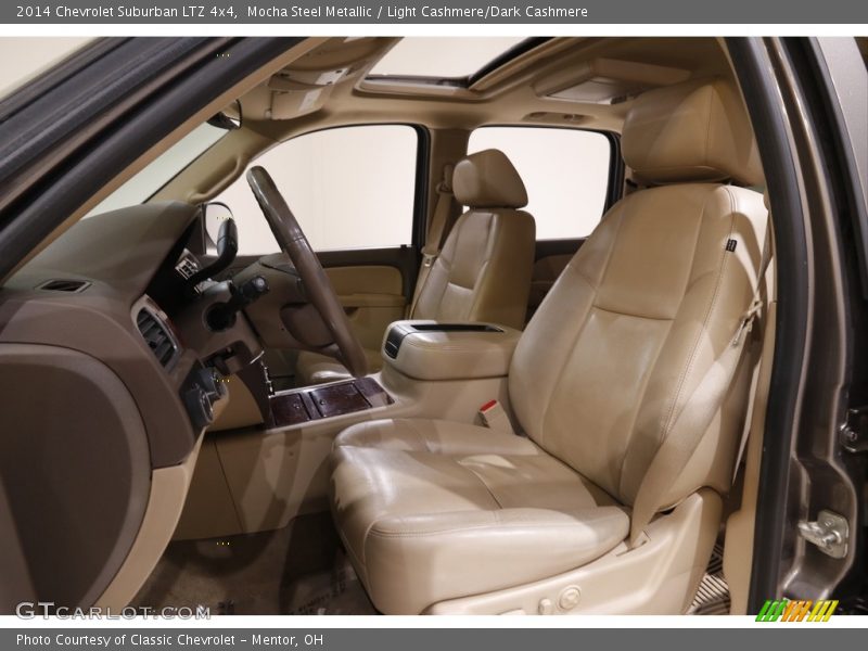 Mocha Steel Metallic / Light Cashmere/Dark Cashmere 2014 Chevrolet Suburban LTZ 4x4