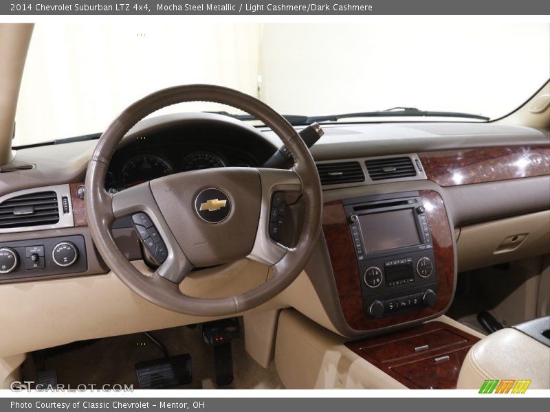 Mocha Steel Metallic / Light Cashmere/Dark Cashmere 2014 Chevrolet Suburban LTZ 4x4