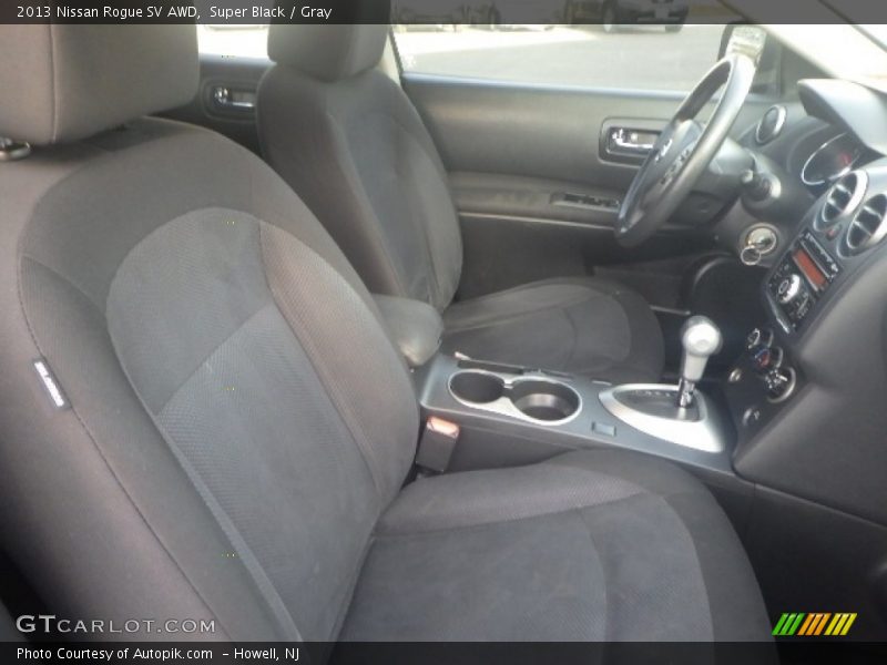 Super Black / Gray 2013 Nissan Rogue SV AWD