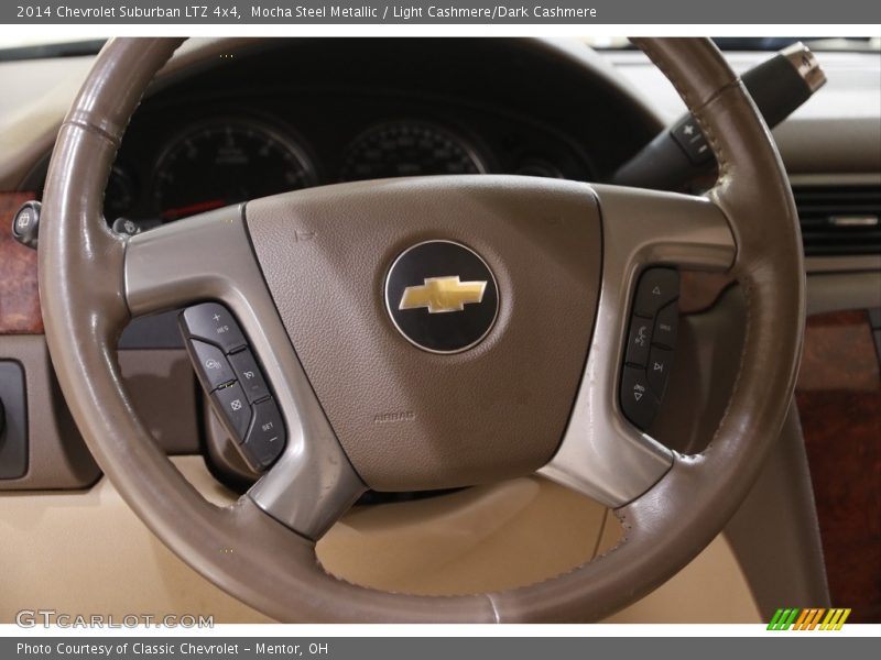 Mocha Steel Metallic / Light Cashmere/Dark Cashmere 2014 Chevrolet Suburban LTZ 4x4