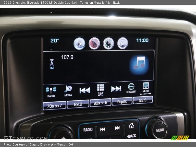 Tungsten Metallic / Jet Black 2016 Chevrolet Silverado 1500 LT Double Cab 4x4