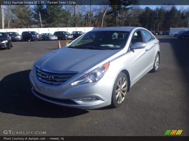 Radiant Silver / Gray 2013 Hyundai Sonata SE 2.0T