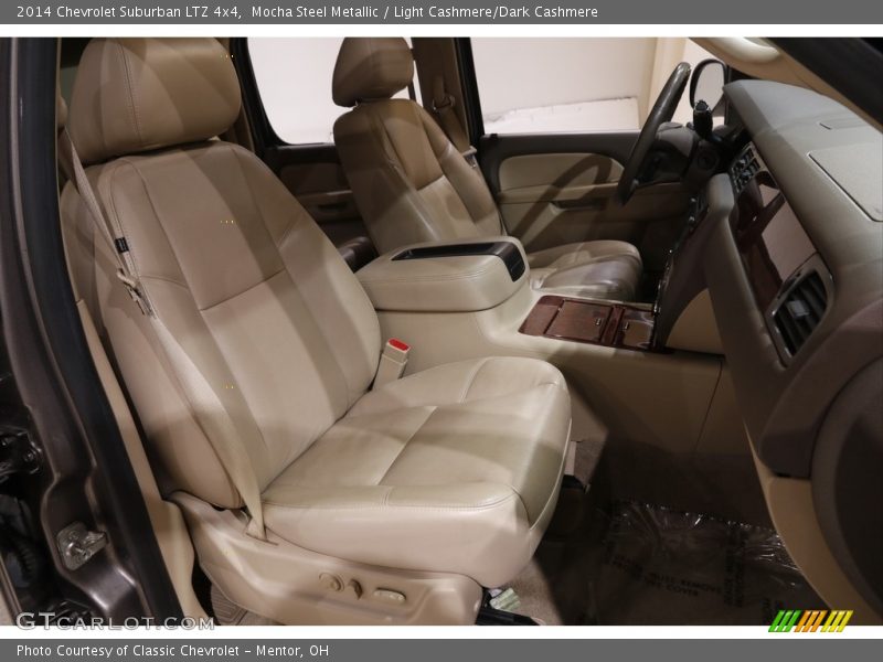 Mocha Steel Metallic / Light Cashmere/Dark Cashmere 2014 Chevrolet Suburban LTZ 4x4