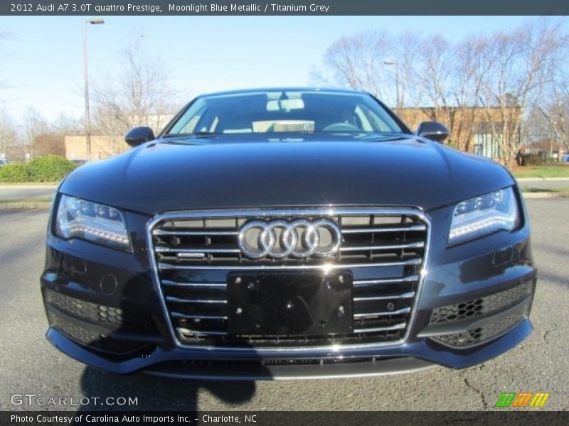 Moonlight Blue Metallic / Titanium Grey 2012 Audi A7 3.0T quattro Prestige