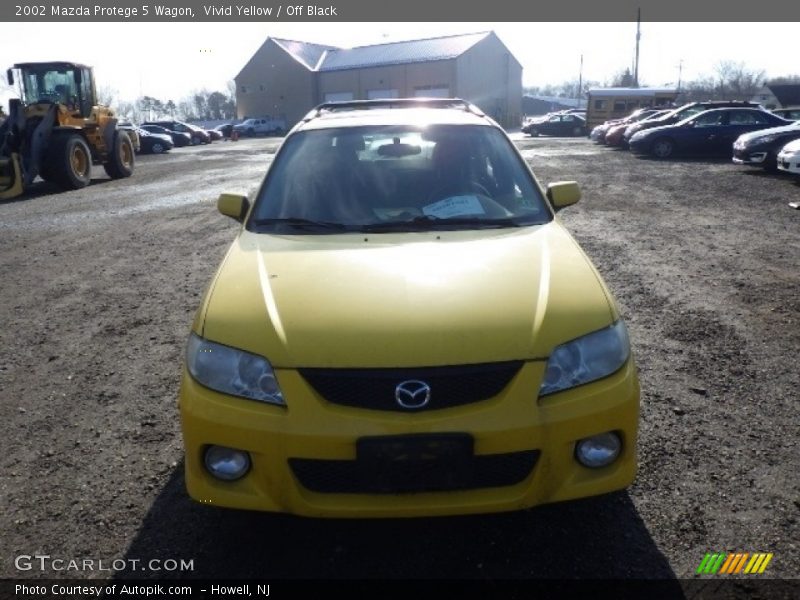 Vivid Yellow / Off Black 2002 Mazda Protege 5 Wagon