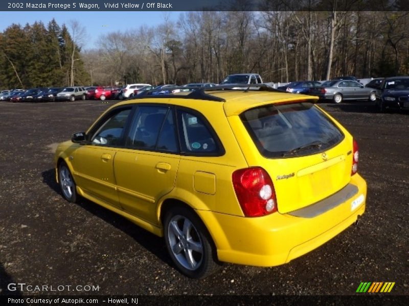 Vivid Yellow / Off Black 2002 Mazda Protege 5 Wagon
