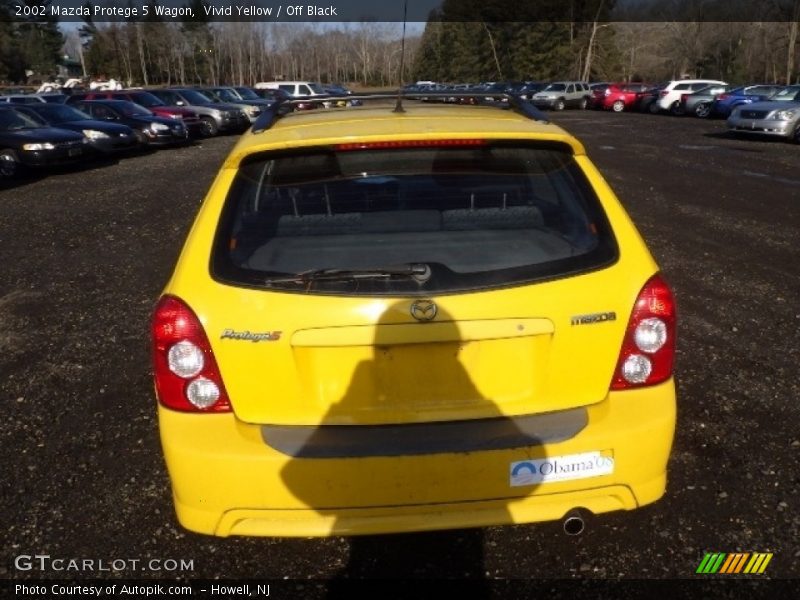 Vivid Yellow / Off Black 2002 Mazda Protege 5 Wagon