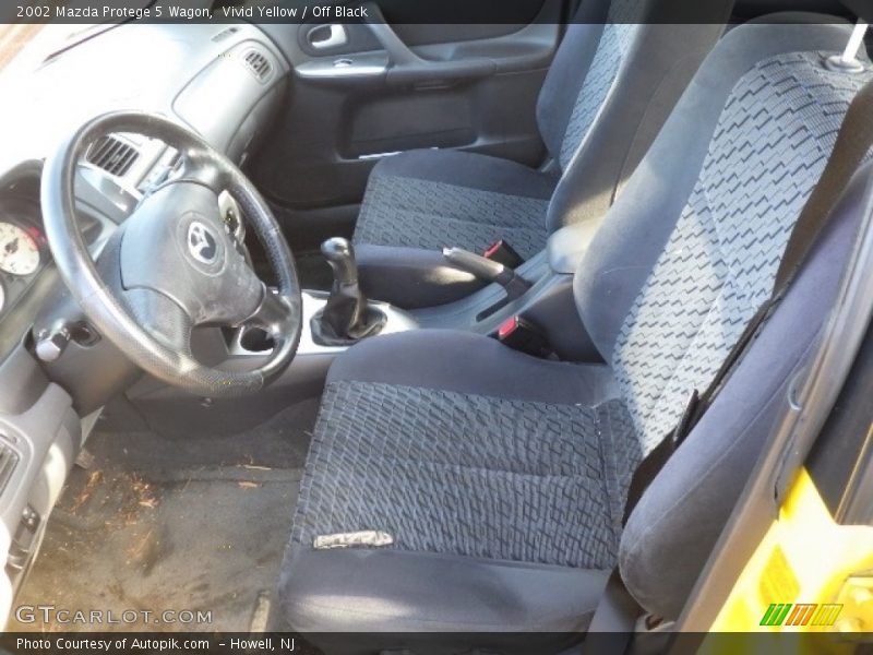 Vivid Yellow / Off Black 2002 Mazda Protege 5 Wagon