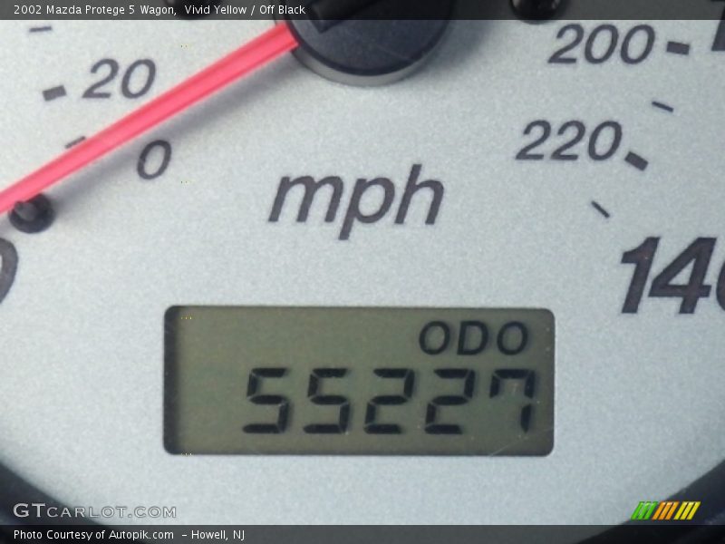 Vivid Yellow / Off Black 2002 Mazda Protege 5 Wagon