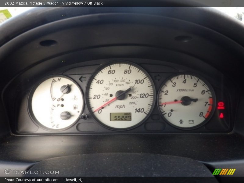 Vivid Yellow / Off Black 2002 Mazda Protege 5 Wagon