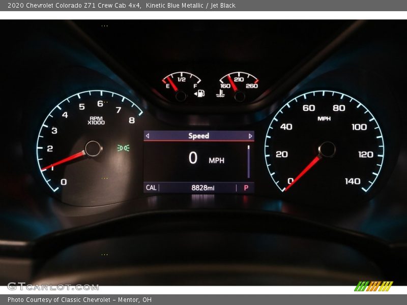 Kinetic Blue Metallic / Jet Black 2020 Chevrolet Colorado Z71 Crew Cab 4x4