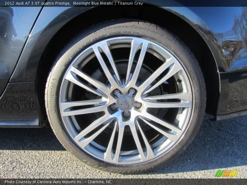 Moonlight Blue Metallic / Titanium Grey 2012 Audi A7 3.0T quattro Prestige