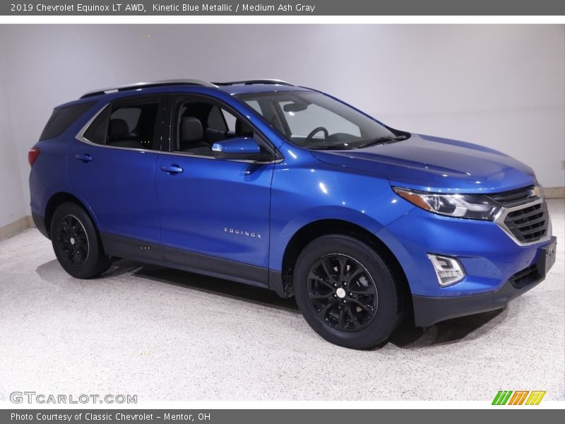 Kinetic Blue Metallic / Medium Ash Gray 2019 Chevrolet Equinox LT AWD