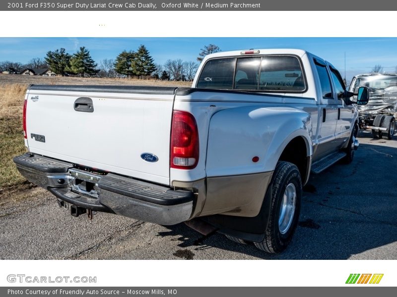 Oxford White / Medium Parchment 2001 Ford F350 Super Duty Lariat Crew Cab Dually