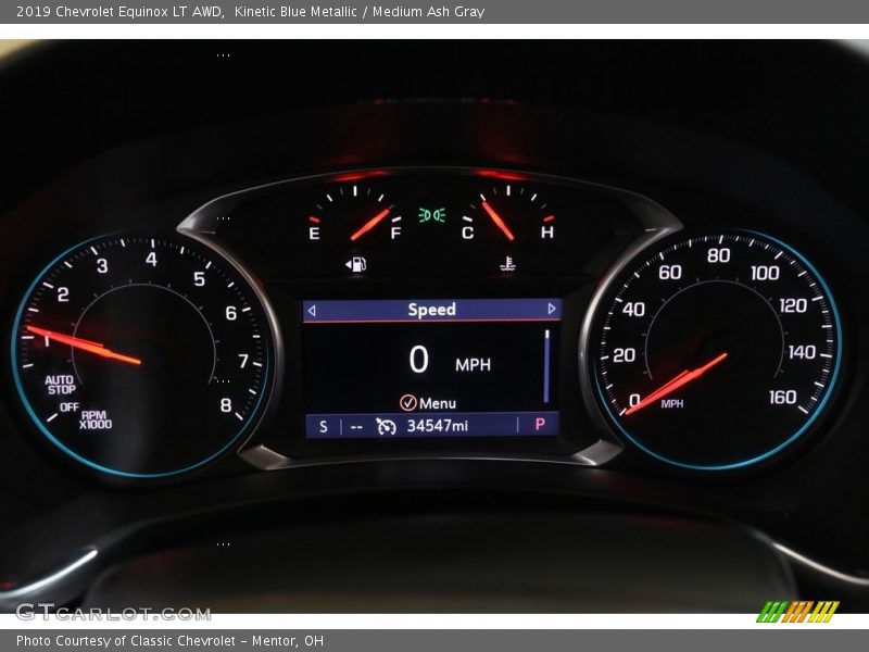 Kinetic Blue Metallic / Medium Ash Gray 2019 Chevrolet Equinox LT AWD