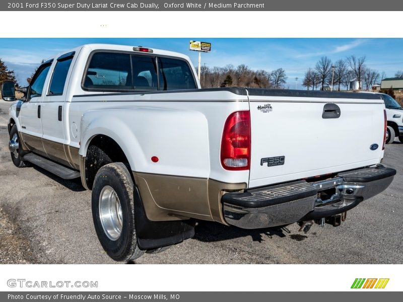 Oxford White / Medium Parchment 2001 Ford F350 Super Duty Lariat Crew Cab Dually