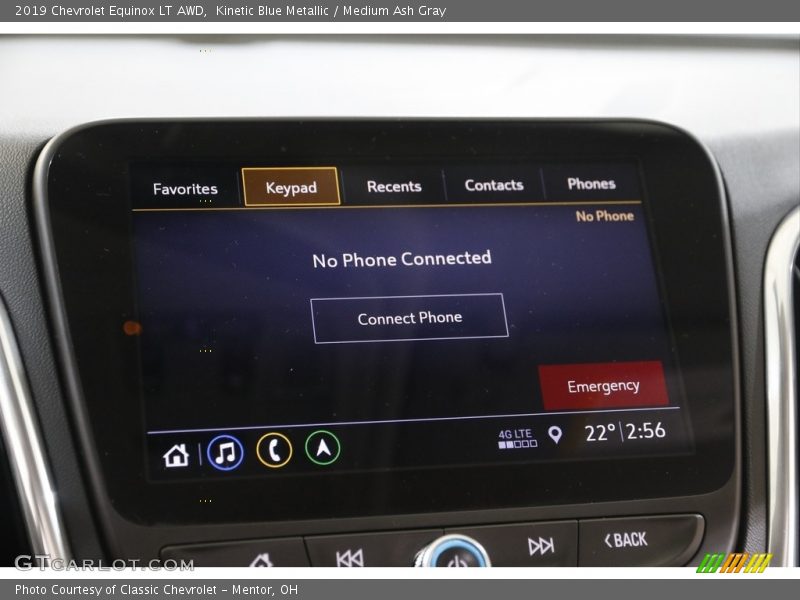 Kinetic Blue Metallic / Medium Ash Gray 2019 Chevrolet Equinox LT AWD