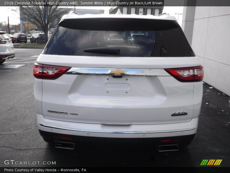 Summit White / High Country Jet Black/Loft Brown 2018 Chevrolet Traverse High Country AWD