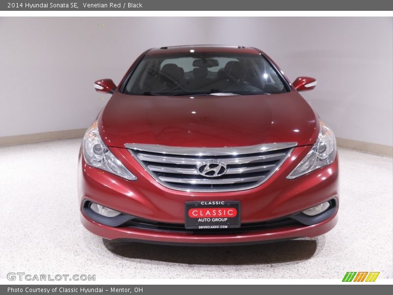 Venetian Red / Black 2014 Hyundai Sonata SE