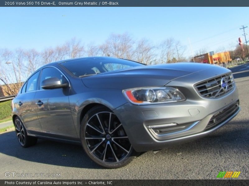 Osmium Grey Metallic / Off-Black 2016 Volvo S60 T6 Drive-E