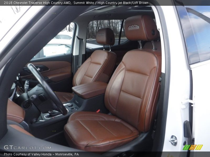 Summit White / High Country Jet Black/Loft Brown 2018 Chevrolet Traverse High Country AWD