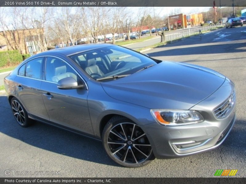 Osmium Grey Metallic / Off-Black 2016 Volvo S60 T6 Drive-E