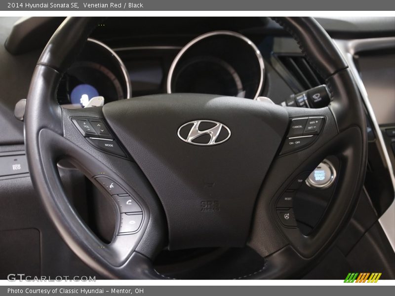 Venetian Red / Black 2014 Hyundai Sonata SE